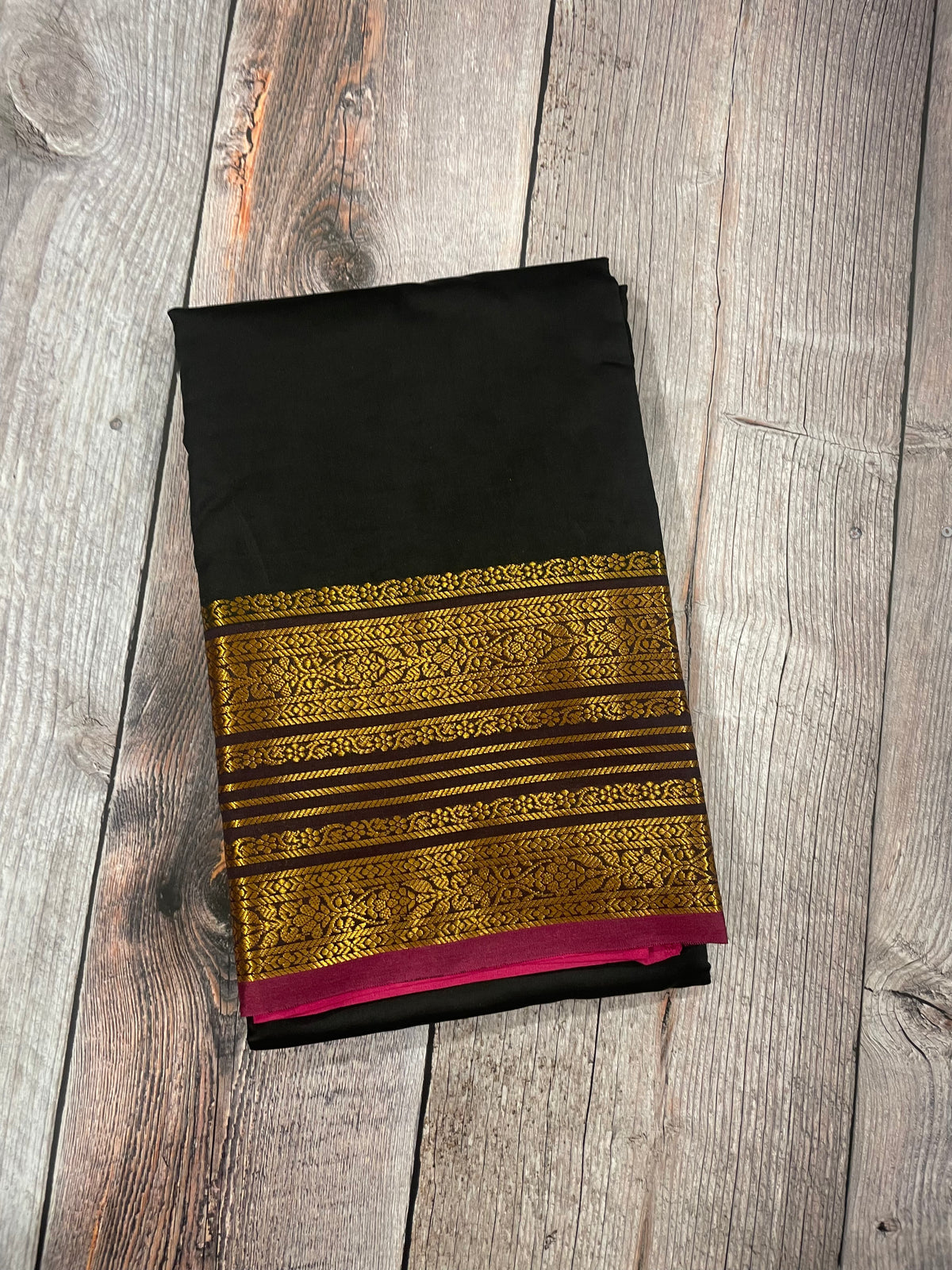 Black and Purple kanchipuram soft silk saree - PSSS13