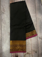 Black and Purple kanchipuram soft silk saree - PSSS15
