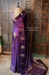 Violet Banarasi Crape silk saree - PBRHB4