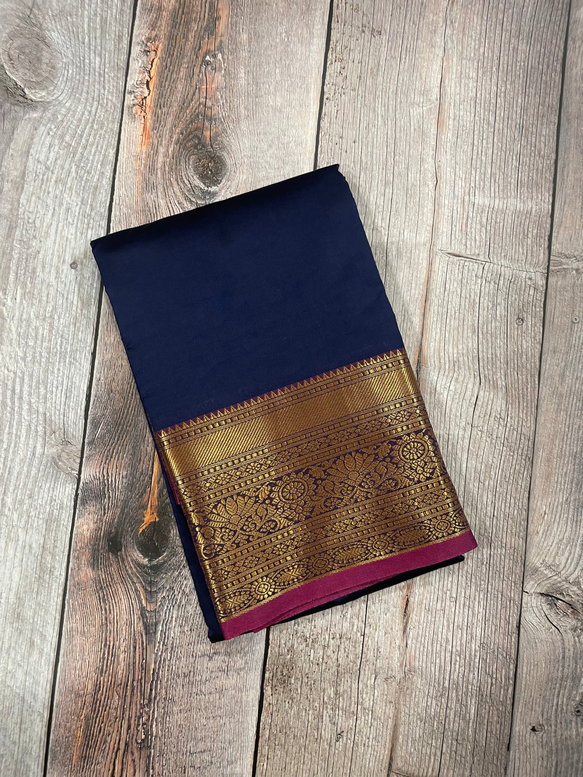 Navu blue and Purple kanchipuram soft silk saree - PSSS23