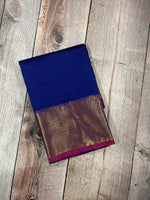 Blue and Purple kanchipuram soft silk saree - PSSS16