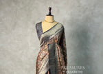 Black Banarasi Soft Silk saree- PBR4A