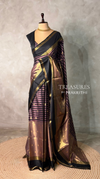 Onion Pink and bronze semi silk saree - PIH88J
