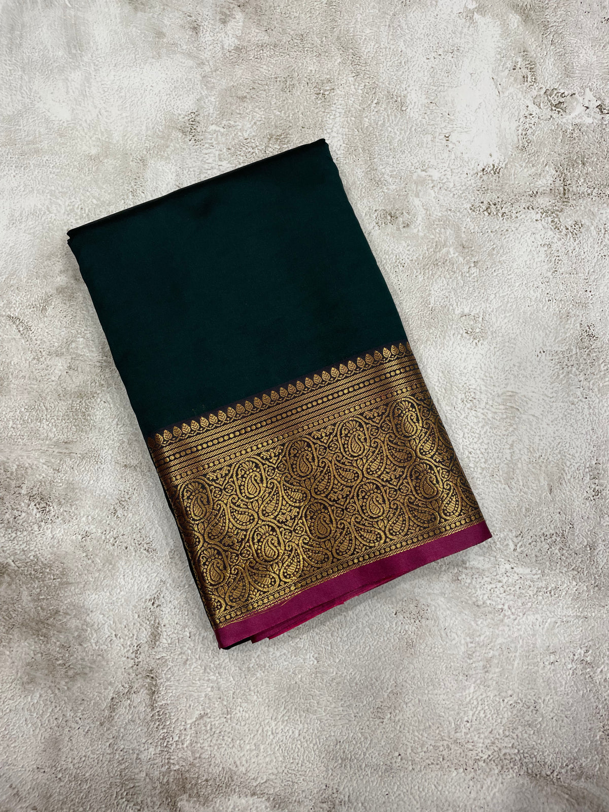 Black and purple kanchipuram soft silk saree - PSSS29