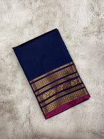 Violet and purple kanchipuram soft silk saree - PSSS32