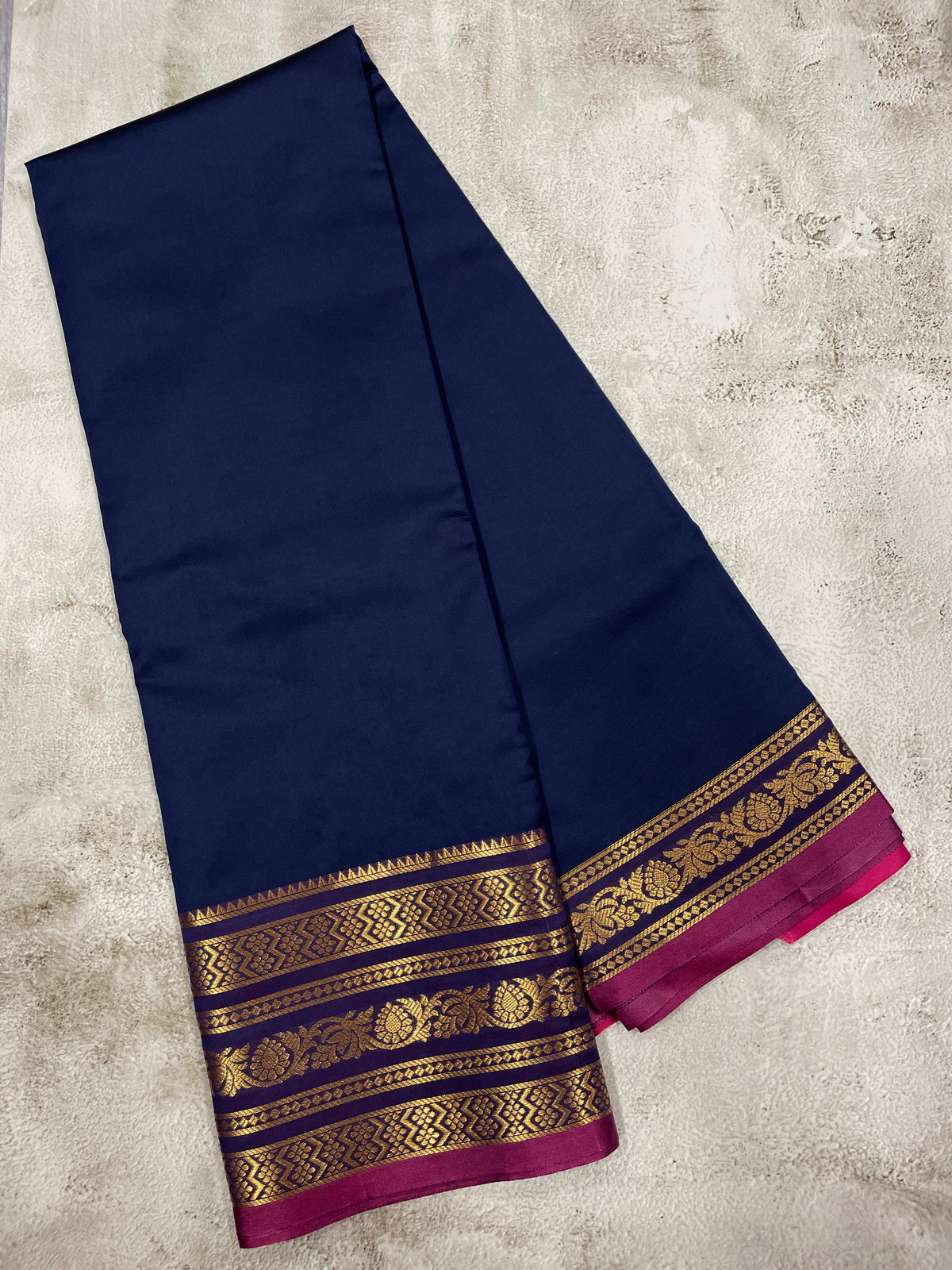 Violet and purple kanchipuram soft silk saree - PSSS32