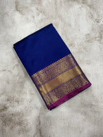 Black and Purple kanchipuram soft silk saree - PSSS36
