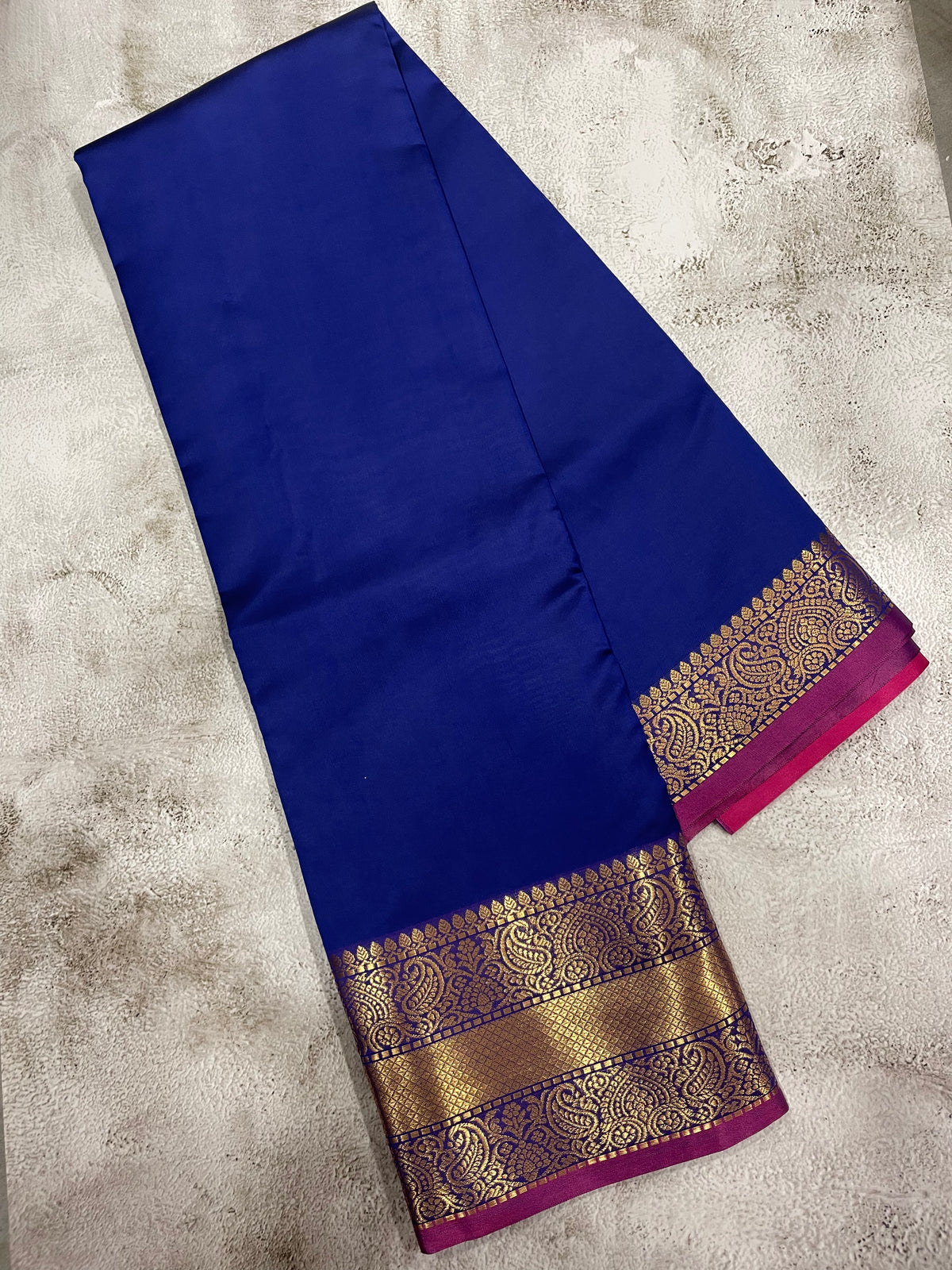 Black and Purple kanchipuram soft silk saree - PSSS36