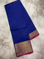Blue and Purple kanchipuram soft silk saree - PSSS37