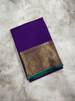 Violet and Green kanchipuram soft silk saree - PSSS39