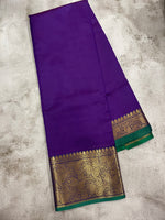 Violet and Green kanchipuram soft silk saree - PSSS39
