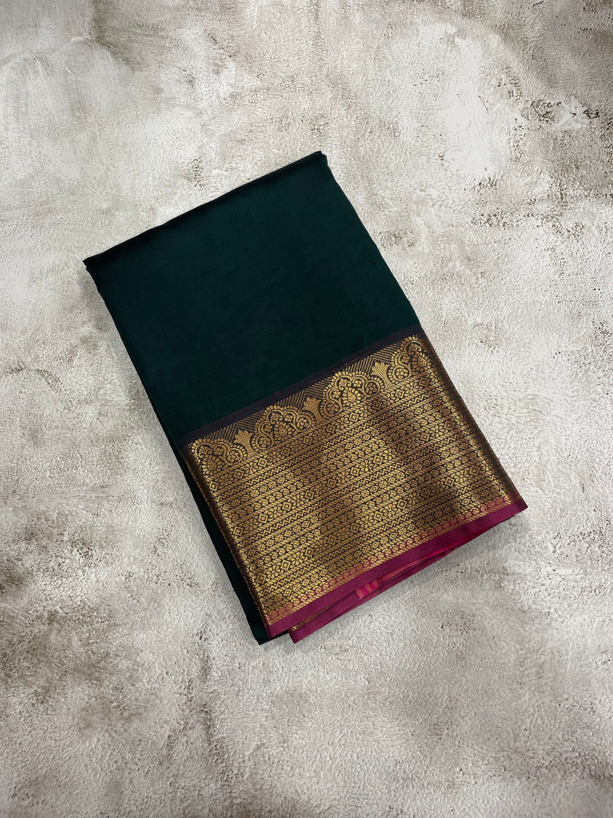 Green and Purple kanchipuram soft silk saree - PSSS40