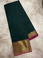 Green and Purple kanchipuram soft silk saree - PSSS40