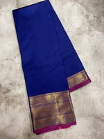 Blue and Purple kanchipuram soft silk saree - PSSS41