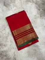 Red and Green kanchipuram soft silk saree - PSSS47