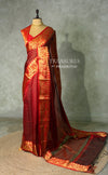 Maroon semi banarasi silk saree- AISHN2F