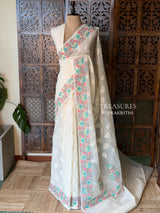 Off white Net Kotta saree - PBR64A