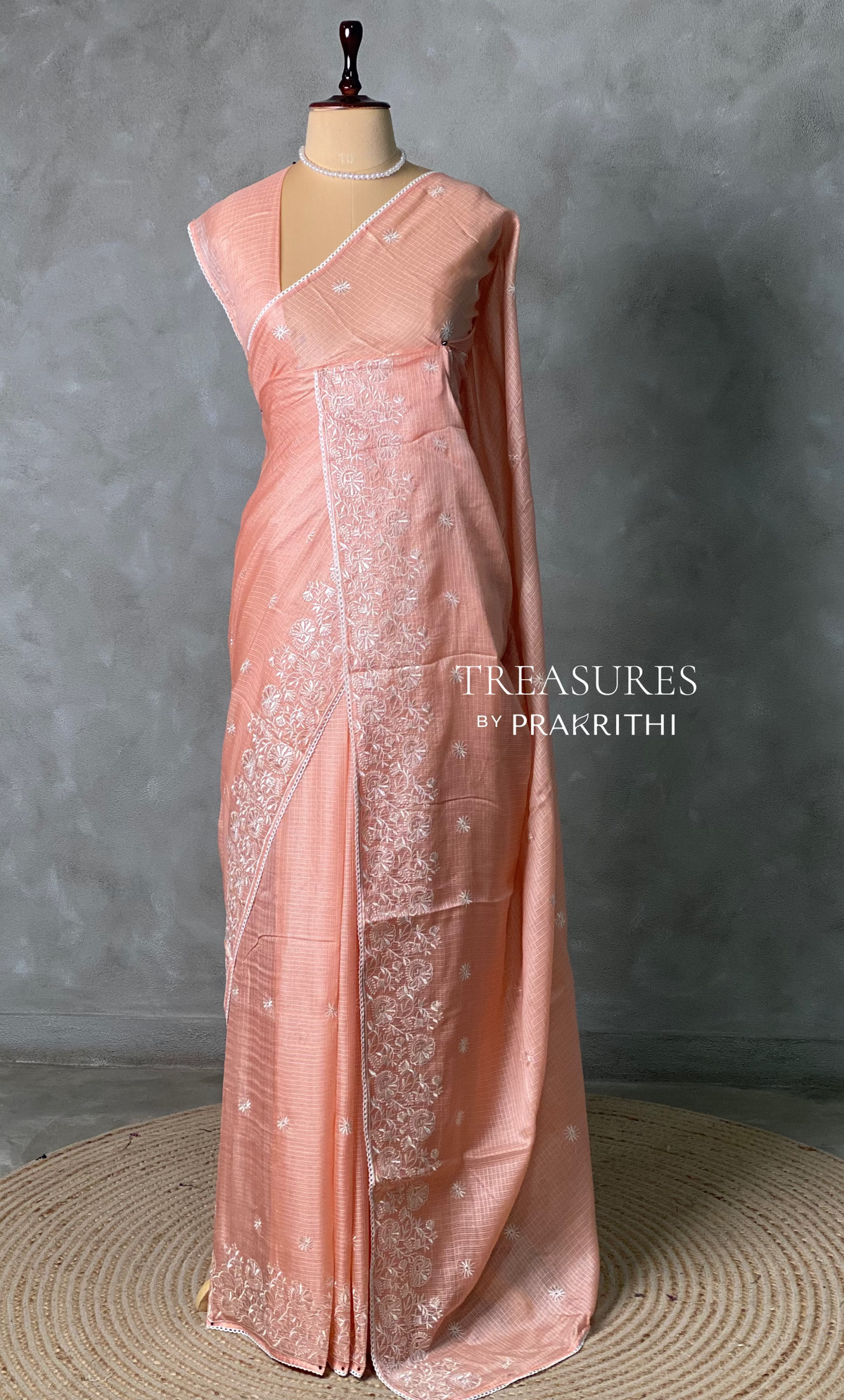 Pastal peach soft Kotta saree- PBR33C