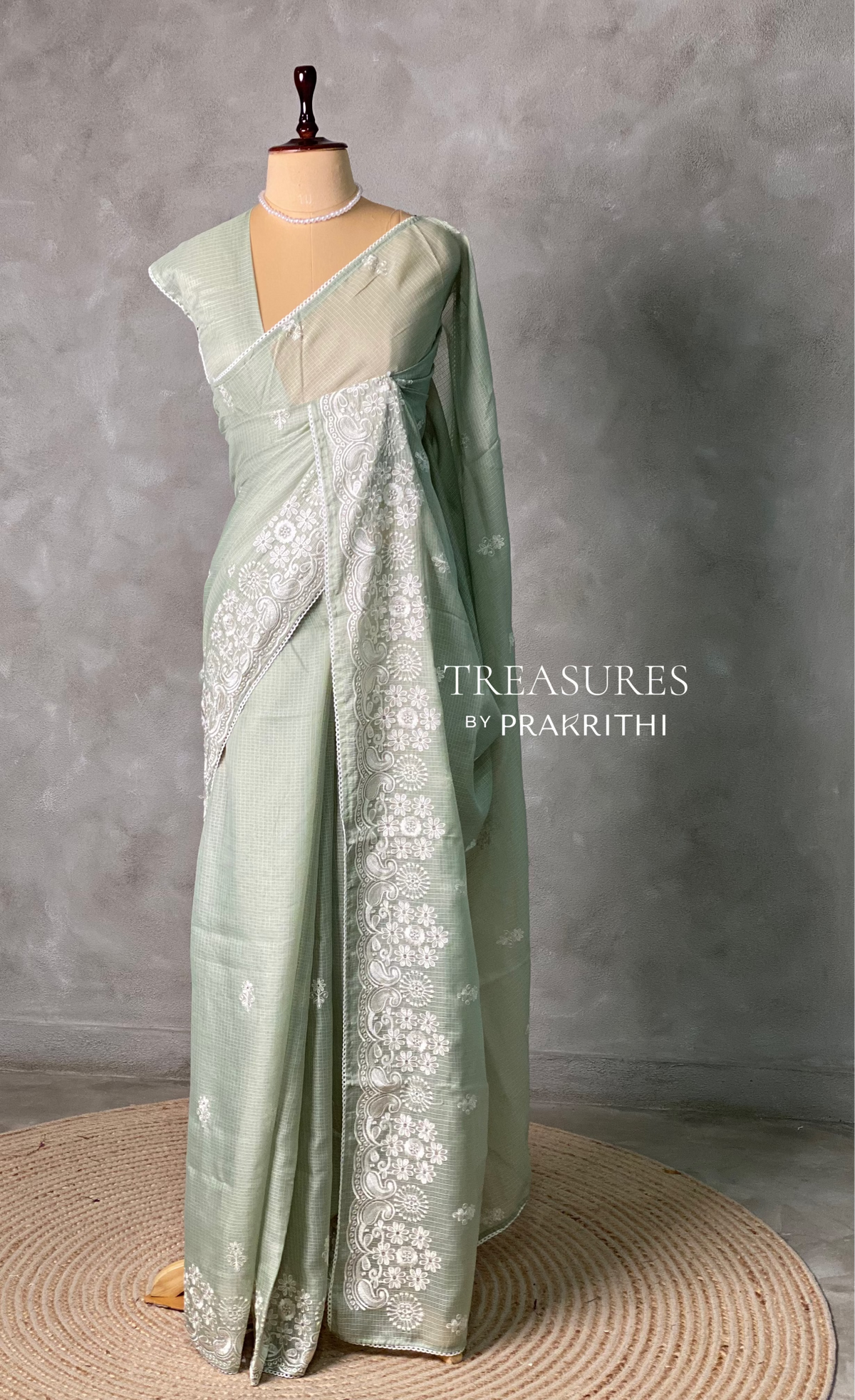 Pastal green soft Kotta saree- PBR33J