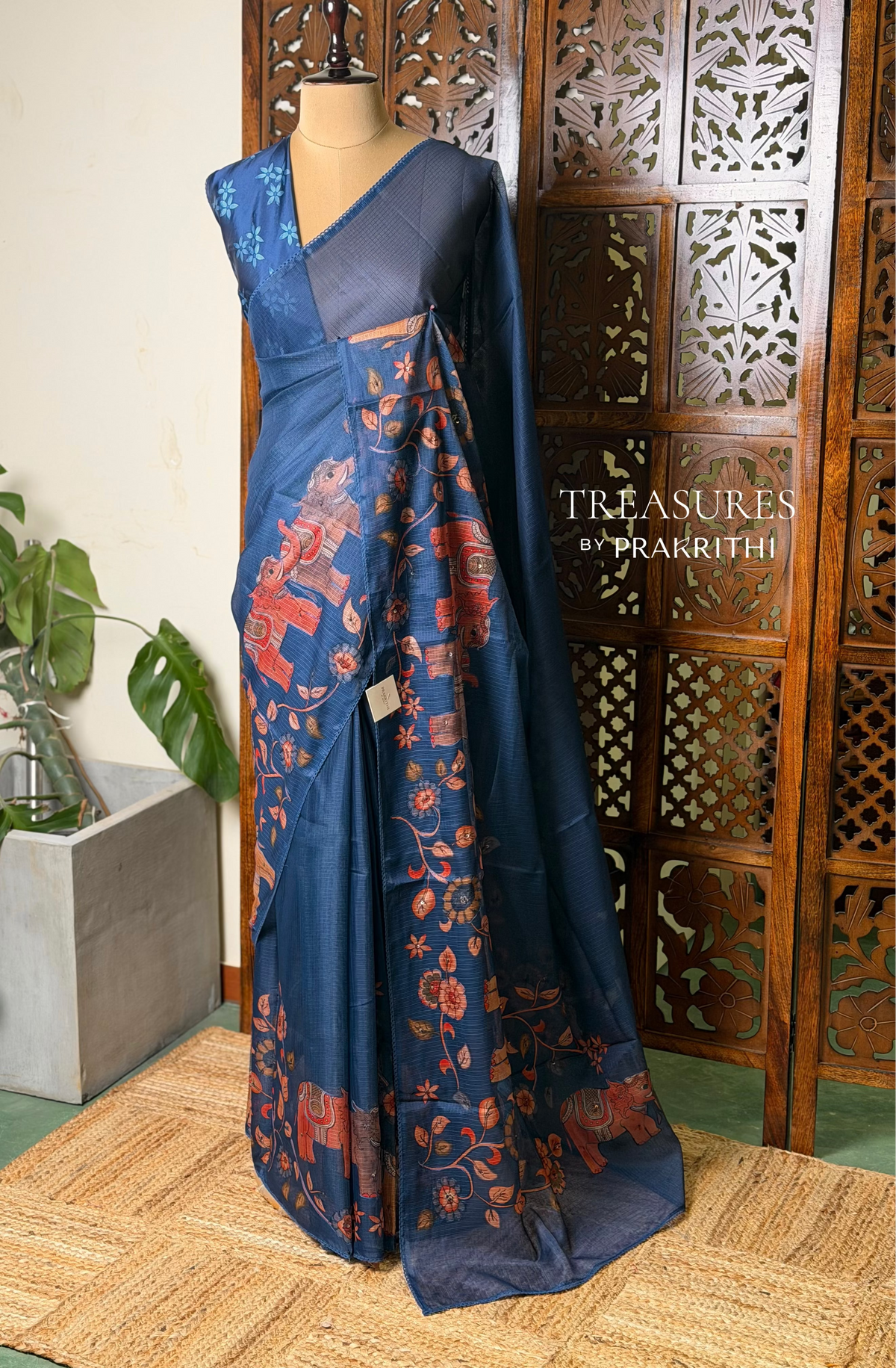 Blue Soft kotta saree - PBR35B