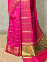 Rani pink Banarasi silk saree - PBRRP4