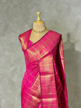 Rani pink Banarasi silk saree - PBRRP4