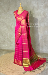 Rani pink Banarasi silk saree - PBRRP4