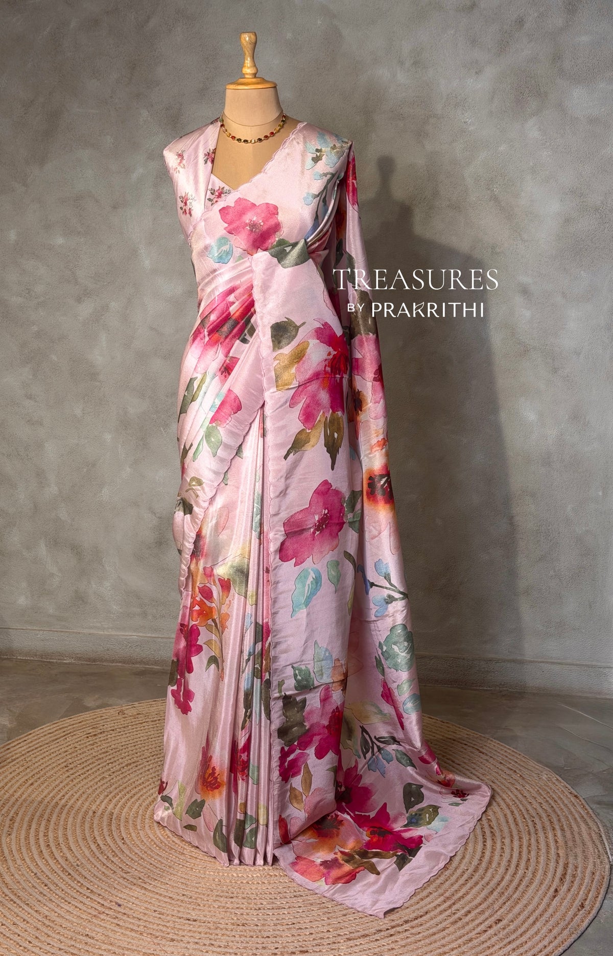 Pastal pink Pure Soft Tissue silk  saree - PBRRUPA