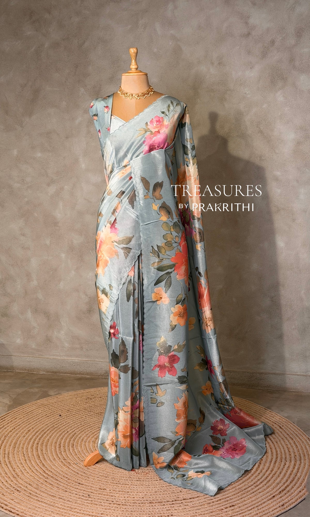 Pastal Blue Pure Soft Tissue silk  saree - PBRRUPD