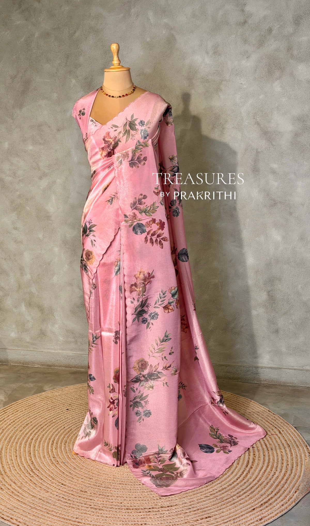 Pastal Pink Pure Soft Tissue silk  saree - PBRRUPE