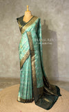 Green Banarasi mashru katan silk saree - PRAZ8F