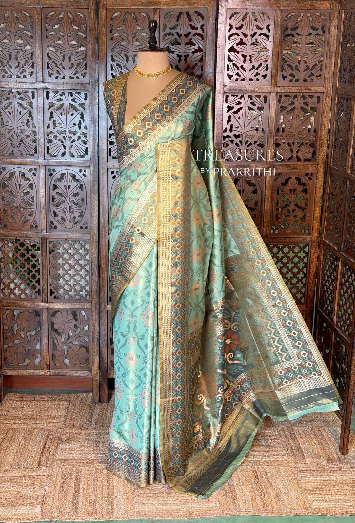 Soft Tissue pochampalli silk Saree - PBRKIV3C