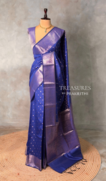 Blue Banarasi silk saree -PIH62