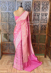 Pink pure katan Banarasi silk saree - PBRKATAN4