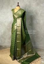 Green Banarasi silk saree -PIH62D