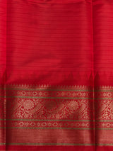 Lavender and Red Silk saree - PBRZU8
