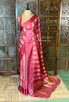 Mauve Pink Banarasi Crape silk saree - PBRHC3C
