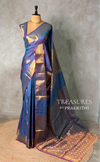 Blue Banarasi silk saree -PIH71B