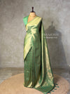 Pista Green Banarasi silk Saree - PBRATH7C