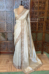Sandal Pure Raw Silk Saree - PBRRAW6