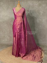 Magenta Banarasi crush Tissue silk saree - MPS33F