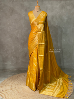 Yellow banarasi silk saree - PIH32A
