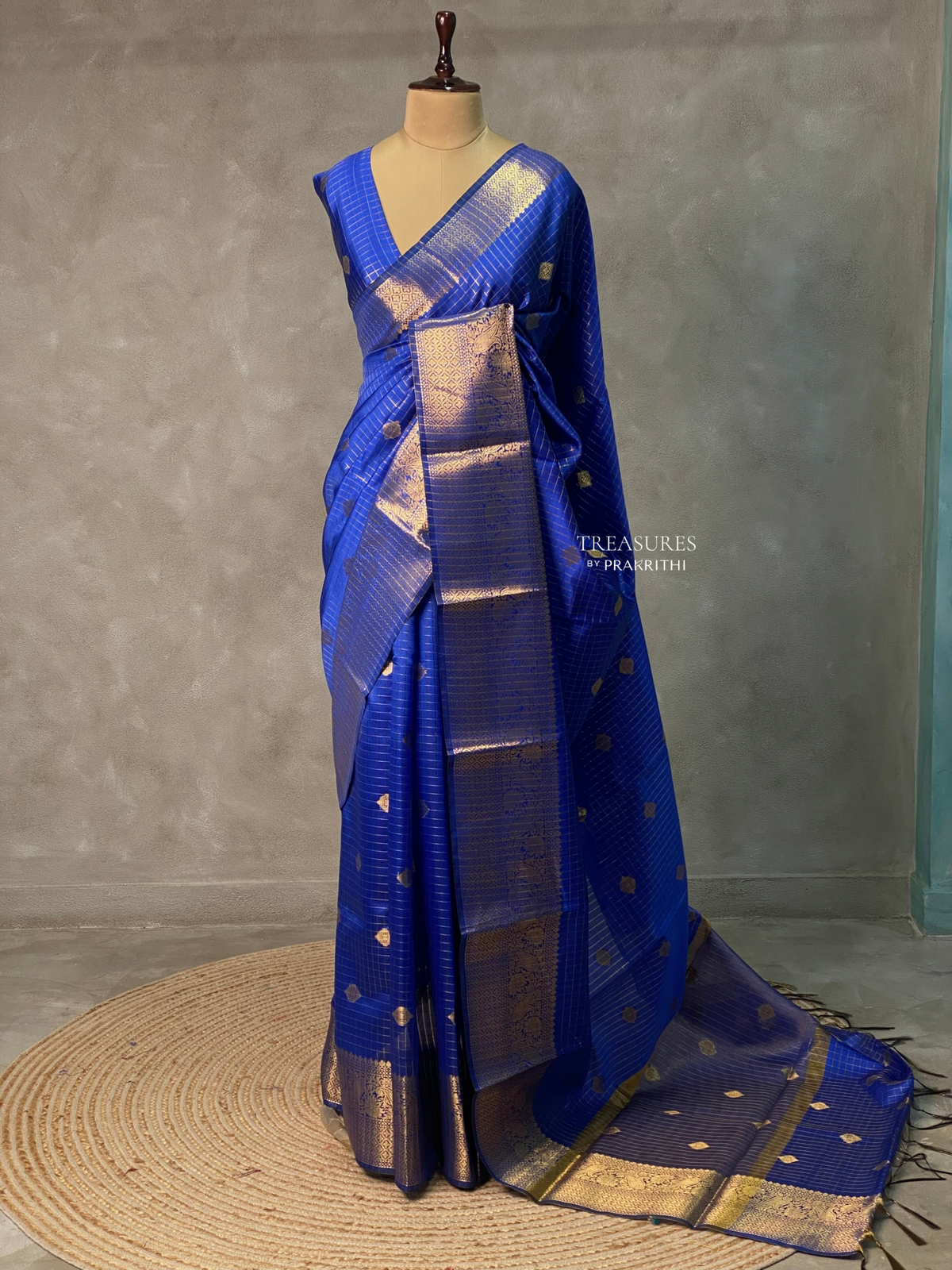 Blue Green banarasi silksaree - AISHCK9K