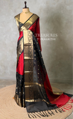 Red and Black banarasi silksaree -LZ9B