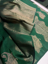 Dark green Pure Kanchipuram Silk saree - PPURE134