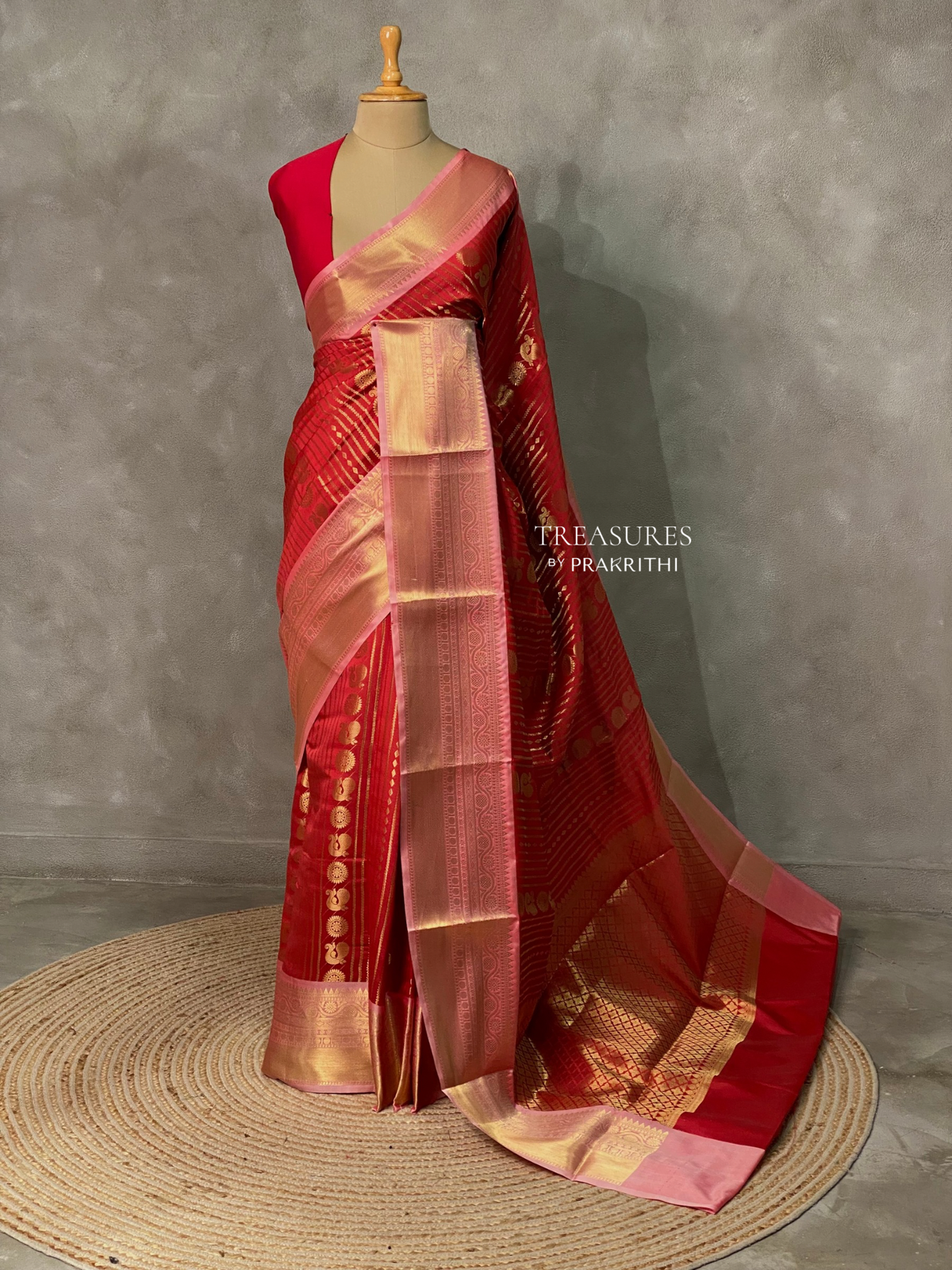 Red banarasi silksaree -LZ8B