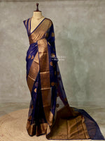 Navy Blue Georgette saree -LZ10F