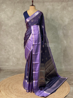 Bluish Violet and Lavendersilk saree -PIH30