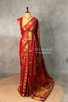 Maroon Red Banarasi silk saree - GAL6C