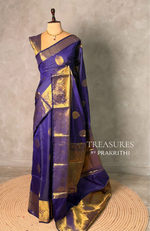 Violet Banarasi silk saree - GAL4E